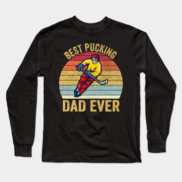 Best Pucking Dad vintage retro Fathers Day Gift Long Sleeve T-Shirt by DragonTees